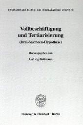 book Vollbeschäftigung und Tertiarisierung: (Drei-Sektoren-Hypothese)