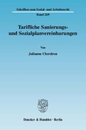 book Tarifliche Sanierungs- und Sozialplanvereinbarungen