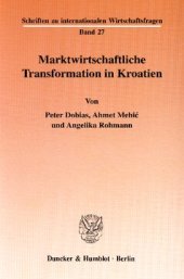 book Marktwirtschaftliche Transformation in Kroatien