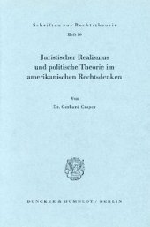 book Juristischer Realismus und politische Theorie im amerikanischen Rechtsdenken