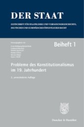 book Probleme des Konstitutionalismus im 19. Jahrhundert