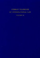 book German Yearbook of International Law / Jahrbuch für Internationales Recht: Vol. 25 (1982)