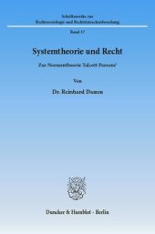 book Systemtheorie und Recht: Zur Normentheorie Talcott Parsons'