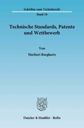 book Technische Standards, Patente und Wettbewerb