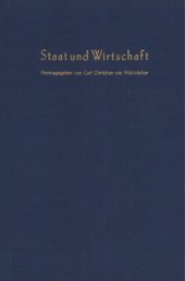 book Staat und Wirtschaft: Verhandlungen auf der Arbeitstagung des Vereins für Socialpolitik in Hamburg 1978