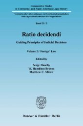 book Ratio decidendi: Guiding Principles of Judicial Decisions. Vol. 2: 'Foreign' Law