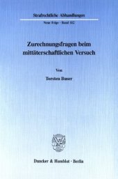 book Zurechnungsfragen beim mittäterschaftlichen Versuch