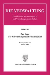 book Zur Lage der Verwaltungsrechtswissenschaft