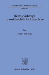 book Rechtsnachfolge in sozialrechtliche Ansprüche