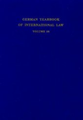 book German Yearbook of International Law / Jahrbuch für Internationales Recht: Vol. 23 (1980)