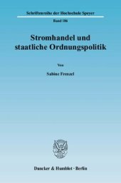 book Stromhandel und staatliche Ordnungspolitik