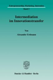 book Intermediation im Innovationstransfer