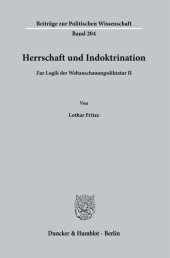 book Herrschaft und Indoktrination: Zur Logik der Weltanschauungsdiktatur II