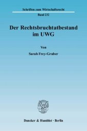 book Der Rechtsbruchtatbestand im UWG