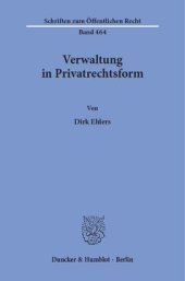 book Verwaltung in Privatrechtsform