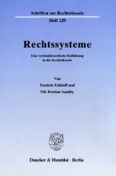 book Rechtssysteme: Eine systemtheoretische Einführung in die Rechtstheorie