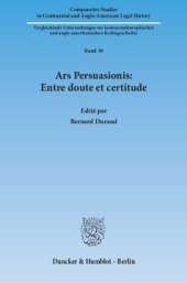 book Ars Persuasionis: Entre doute et certitude