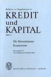 book Die Monetarismus-Kontroverse: Eine Zwischenbilanz