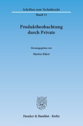 book Produktbeobachtung durch Private