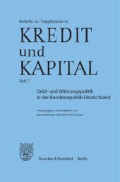 book Geld- und Währungspolitik in der Bundesrepublik Deutschland