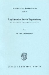 book Legitimation durch Begründung: Eine erkenntniskritische Analyse der Drittwirkungs-Kontroverse