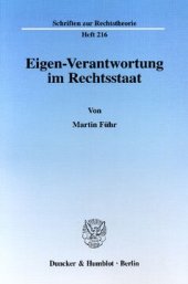 book Eigen-Verantwortung im Rechtsstaat