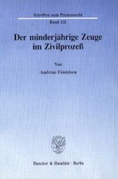 book Der minderjährige Zeuge im Zivilprozeß