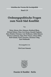 book Ordnungspolitische Fragen zum Nord-Süd-Konflikt