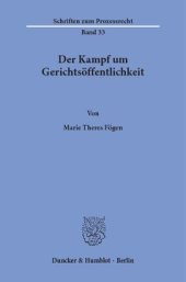 book Der Kampf um Gerichtsöffentlichkeit