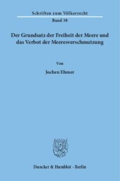 book Der Grundsatz der Freiheit der Meere und das Verbot der Meeresverschmutzung