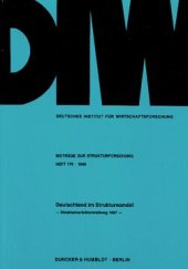 book Deutschland im Strukturwandel: Strukturberichterstattung 1997