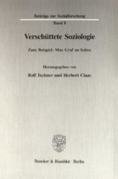 book Verschüttete Soziologie: Zum Beispiel: Max Graf zu Solms