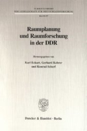 book Raumplanung und Raumforschung in der DDR