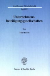 book Unternehmensbeteiligungsgesellschaften