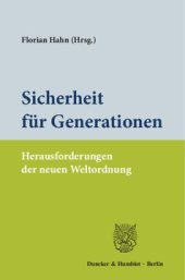 book Sicherheit für Generationen: Herausforderungen der neuen Weltordnung