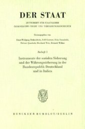 book Instrumente der sozialen Sicherung und der Währungssicherung in der Bundesrepublik Deutschland und in Italien