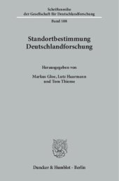 book Standortbestimmung Deutschlandforschung