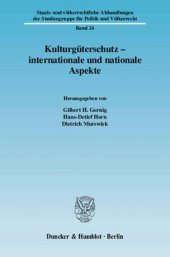 book Kulturgüterschutz - internationale und nationale Aspekte