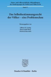 book Das Selbstbestimmungsrecht der Völker – eine Problemschau