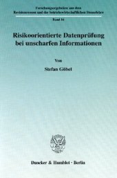 book Risikoorientierte Datenprüfung bei unscharfen Informationen