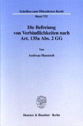 book Die Befreiung von Verbindlichkeiten nach Art. 135a Abs. 2 GG