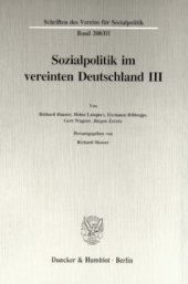 book Sozialpolitik im vereinten Deutschland III: Familienpolitik, Lohnpolitik und Verteilung