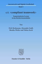 book c.t. : Teamorientiertes Lernen in den Rechtswissenschaften