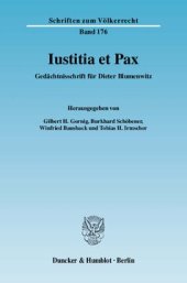 book Iustitia et Pax: Gedächtnisschrift für Dieter Blumenwitz