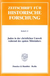 book Juden in der christlichen Umwelt während des späten Mittelalters