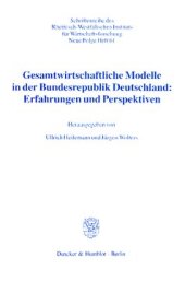 book Gesamtwirtschaftliche Modelle in der Bundesrepublik Deutschland: Erfahrungen und Perspektiven