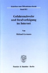 book Gefahrenabwehr und Strafverfolgung im Internet