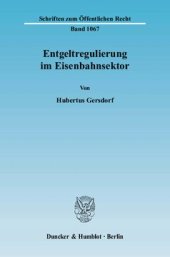 book Entgeltregulierung im Eisenbahnsektor