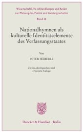 book Nationalhymnen als kulturelle Identitätselemente des Verfassungsstaates