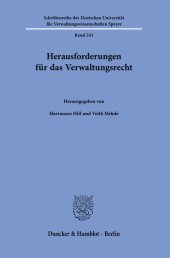 book Herausforderungen für das Verwaltungsrecht